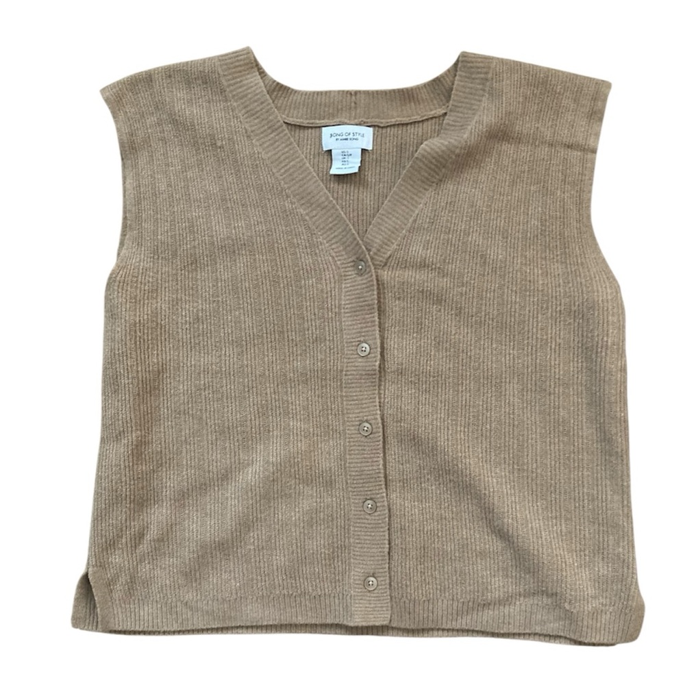 Song of Style Ribbed Knit Sweater Vest